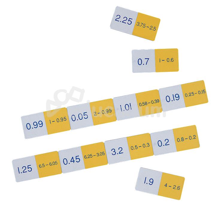 domino-odejmowanie-ulamkow-dziesietnych