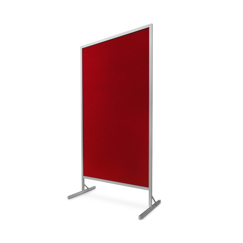 tablica-wolnostojaca-parawan-100x170x190cm-tekstylna-czerwona