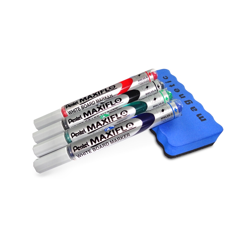 zestaw-4-markerow-pentel-scierak-magnetyczny